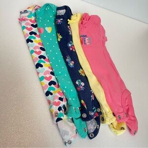 Carter’s Newborn Girls Colorful Baby Onesie Bodysuits, 5 Piece Set size NB -NWOT